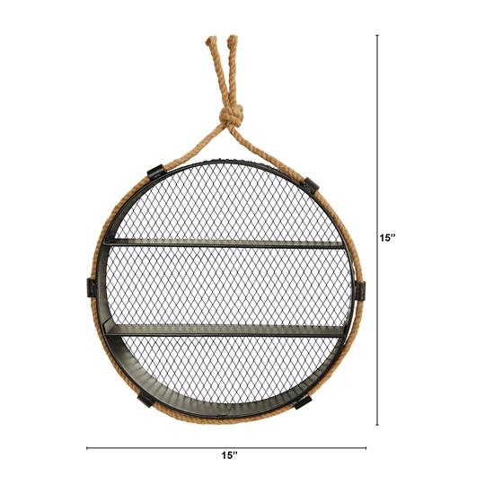 15" Round Wall Shelf